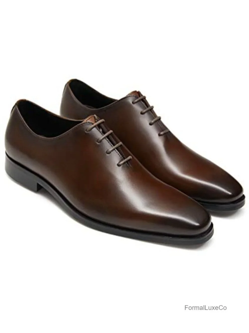 Men's Genuine Leather Oxford Dress Shoes Formal Wedding Lace-Up